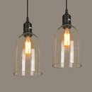 Helnys Vintage Glass Pendant Lamp in Industrial Loft Style