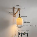 Helnys Wooden LED Wall Sconce | Japan Style Home Lighting Fixtures