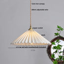 Helnys White Cloth LED Pendant Lights Japan Style Hanging Lamp