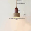 Helnys LED Pendant Lamp Yellow Travertine Modern Nordic Home Decor