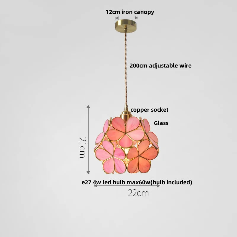 Helnys Glass Copper LED Pendant Lamp E27 Nordic Modern Luxury Hanging Lights