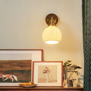 Helnys Nordic Walnut LED Wall Sconce Light for Bedroom Living Room Stair Bathroom