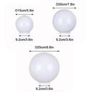 Helnys White Acrylic Shade for Outdoor Lamp Post Globe Cover