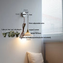 Helnys Nordic White Ceramic LED Wall Sconce Modern Hotel Dining Stair Light