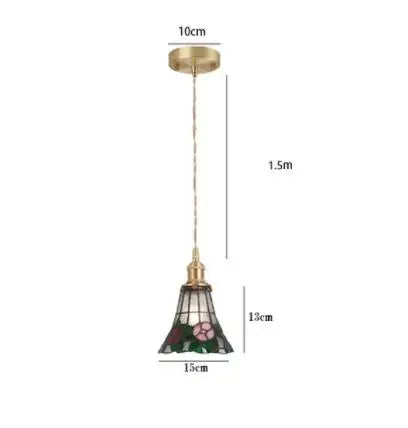 Helnys Blue Glass Pendant Lights - Bedroom Dinning Living Room Lighting Fixtures