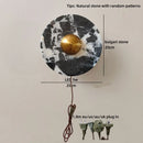 Helnys Round Stone LED Wall Lamp Sconce Shower White Ball G9 Bulb