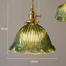 Helnys Blue Glass Pendant Lights for Bedroom Dinning Living Room