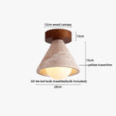 Helnys Yellow Stone LED Ceiling Light for Corridor, Modern Nordic Entrance Lamp Fixture