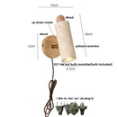 Helnys Travertine Stone LED Wall Sconce Up Down Rotatable Stair Light