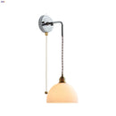 Helnys Glass LED Wall Light Fixture Modern Nordic Design Adjustable Bedside Lamp