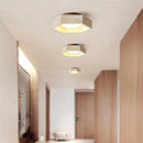 Helnys Modern Yellow Glass LED Ceiling Light Fixture for Living Room