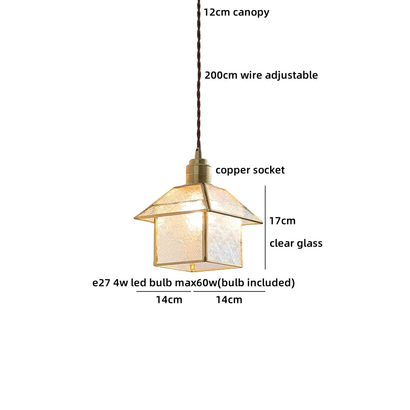 Helnys White Glass Pendant Light for Bedroom Living Dining Room