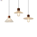 Helnys Modern Wood & Glass LED Pendant Lights - Nordic Hanging Lamp