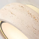 Helnys Modern Stone Round LED Ceiling Light Fixture for Restaurant and Bathroom