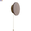 Helnys Wooden Bedside Wall Light | Japan Style LED Fixture for Bedroom Balcony