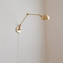 Helnys Nordic Copper Wall Sconce with Pull Chain Switch - Modern Indoor Lighting for Home