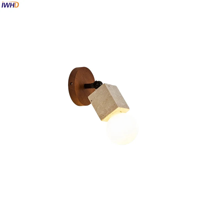 Helnys White Glass Ball LED Wall Sconce for Bedroom, Living Room & Stair Light