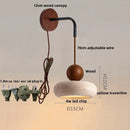 Helnys Nordic LED Wall Lights Wood Yellow Travertine Sconce Stair Light Fixtures