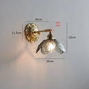 Helnys Nordic Glass LED Copper Wall Lamp for Home Indoor Modern Lighting