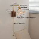 Helnys LED Wall Lights Wood Walnut Brass Rotatable Sconce Nordic Modern Stair Light