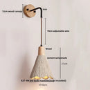 Helnys Nordic LED Wall Lights Wood Cement Interior Decor Sconce Lampara De Pared