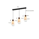 Helnys Walnut Ceramic LED Pendant Lights - Modern Nordic Style for Home & Commercial Lighting