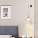 Helnys Adjustable LED Wall Lights Glass Bedside Lamp Modern Stair Light Fixtures