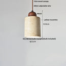 Helnys Yellow Cave Stone LED Hanging Light - Wabi Sabi Nordic Pendant Lamp