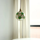 Helnys Football Glass Shade LED Pendant Chandelier for Children's Bedroom