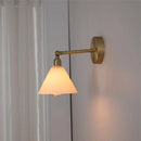 Helnys Modern Clear Glass Wall Lights with Pull Chain Switch