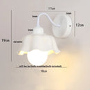 Helnys Glass Iron LED Wall Sconce Pull Chain Switch Stair Light Nordic Fixture