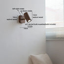 Helnys LED Wall Lamp Switch Modern Nordic Decor Lighting for Living Room