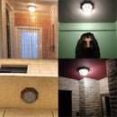 Helnys Rustic Frosted Glass Outdoor Ceiling Light Flush Lamp Europe Style IP Rate Fixture