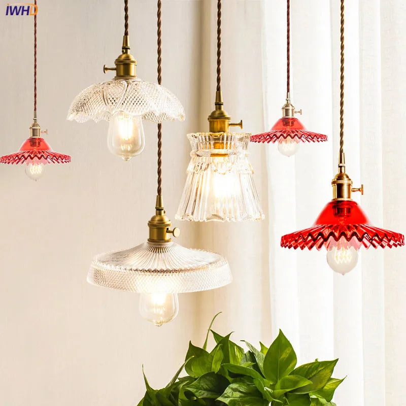Helnys Diamond Glass LED Pendant Lamp for Indoor Lighting in Modern Nordic Style