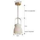Helnys Ceramic LED Pendant Light - Japanese Style Nordic Hanging Fixture