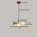 Helnys Yellow Stone Copper Socket LED Pendant Lights for Living Room Study Café