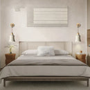 Helnys Modern Cement LED Wall Sconce, Adjustable Stair Light Fixtures