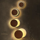 Helnys Solar Eclipse LED Wall Lamp Nordic Modern Yellow Travertine Ambience Bedside Lamp