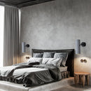 Helnys Industrial LED Wall Light Rotate Adjustable Gray Cement Bedroom Living Room Vintage