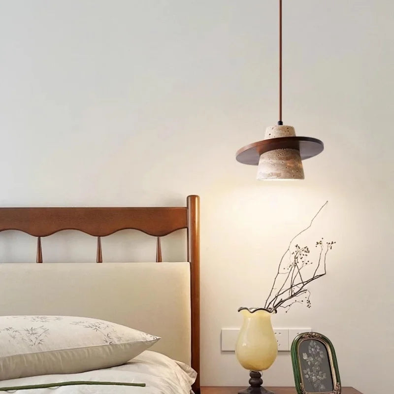 Helnys Yellow Stone LED Pendant Lights | Modern Nordic Hanging Lamp - 2M Wire