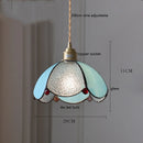 Helnys Glass Copper LED Pendant Lights for Kitchen Bedroom Living Room Loft