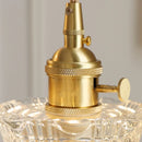 Helnys Clear Glass Pendant Lights Adjustable Copper Nordic Vanity Mirror Fixtures