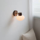 Helnys White Glass LED Wall Light Children's Room Modern Nordic Decor Bedside Lamp