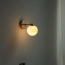 Helnys White Ball LED Wall Light - Modern Nordic Living Room Bedside Lamp