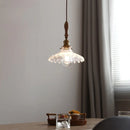 Helnys Clear Glass LED Pendant Lights Modern Hanging Lamp for Home Decor
