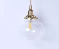 Helnys Blue Glass Pendant Lights for Bedroom Dinning Living Room