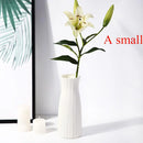 Helnys Nordic Plastic Vase Flower Pot Modern Home Decor Ornaments
