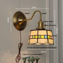 Helnys Nordic LED Wall Light Fixture Blue Glass E27 Stair Light Fixtures