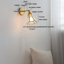 Helnys LED Glass Wall Lamps for Kids Bedroom, Nordic Design Mirror Light