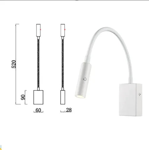 Helnys Aluminum Outdoor Wall Light LED Waterproof IP44 Wall Lamp